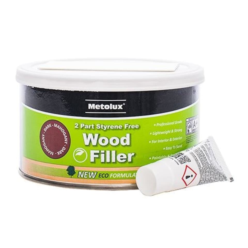 image 1 of Metolux - 2 Part Styrene Free Wood Filler - Light Oak (Size 275ml - 1 Each)