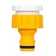 image 1 of Hozelock Threaded Tap And Hose End Connector - Yellow - One Size