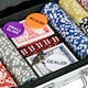 image 8 of SPORTNOW 500-Piece Poker Chips Set with Aluminium Case, Holdem Poker Set with Mat, 11.5g Numbered Poker Chips, Two Decks of Cards, Dealer, Five Dices
