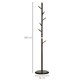 image 5 of HOMCOM Coat Rack, Freestanding Coat Stand with 6 Hooks and Bamboo Frame for Entryway, Hallway, Bedroom, Living Room, Walnut