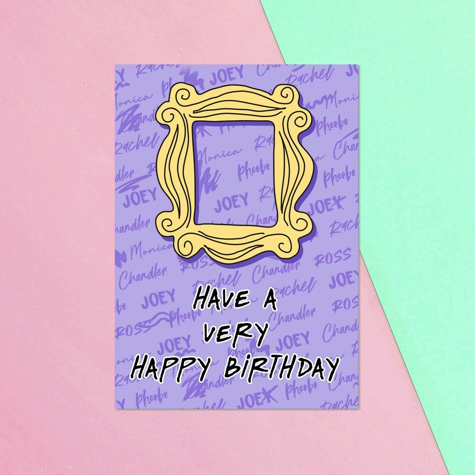 Official Friends Happy Birthday Greetings Card