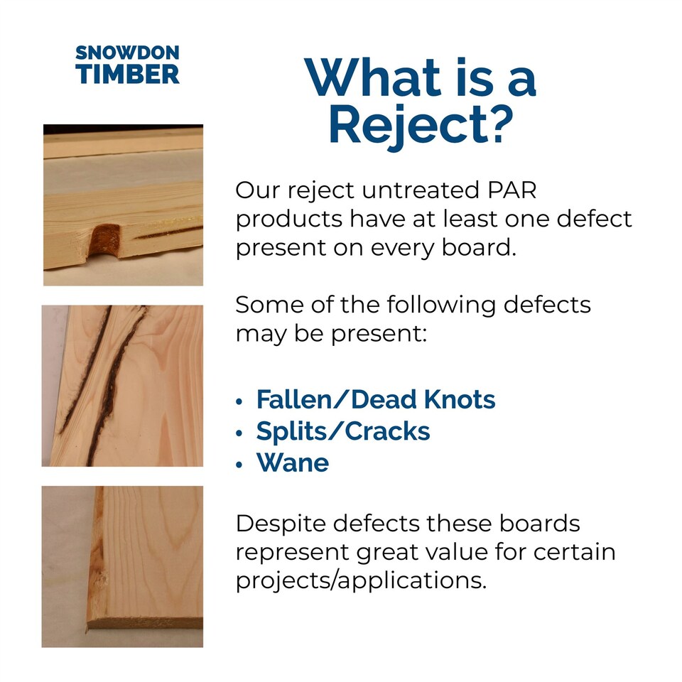 image 1 of Snowdon Timber Reject Untreated 4x1inch PAR Timber (T) 20mm (W) 90mm (L) 1.8m - 2 Pack