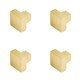 image 1 of 4 PACK Modern Satin Brass Cupboard Knob for Stylish Interiors - Kitchen Cabinet Knob