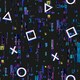 image 1 of Debona Video Game Glitch Wallpaper - Black/Multicoloured - 10.05m x 53cm Black