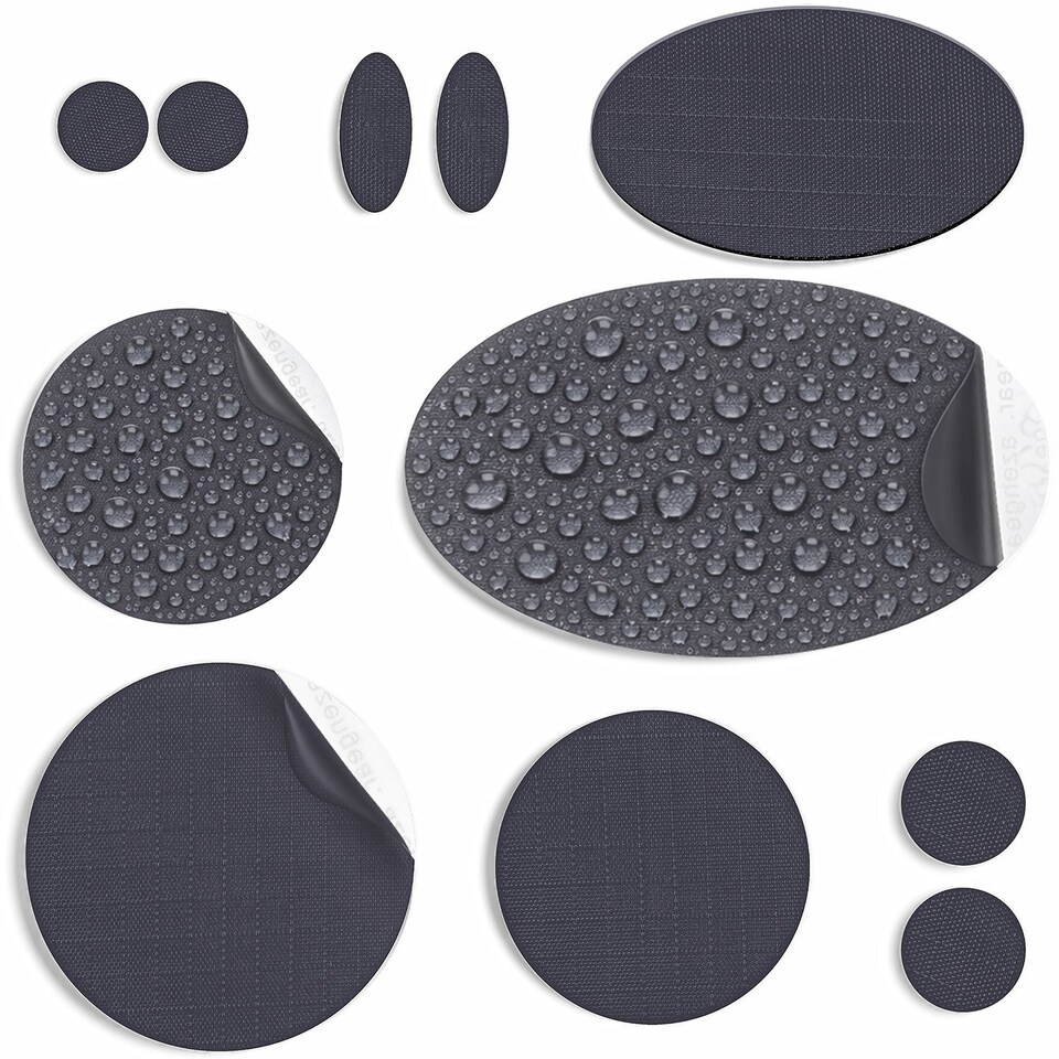 image 1 of aZengear Repair Patches (30+ Colours) for Puffer Jackets, Tents, Upholstery - Stick On, Waterproof, Tear-Cold-Heat-Resistant