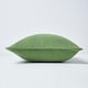 image 2 of Homescapes Cotton Rajput Ribbed Dark Olive  Cushion  Cover - 45 x 45cm | Green | 45 x 45 cm | 1