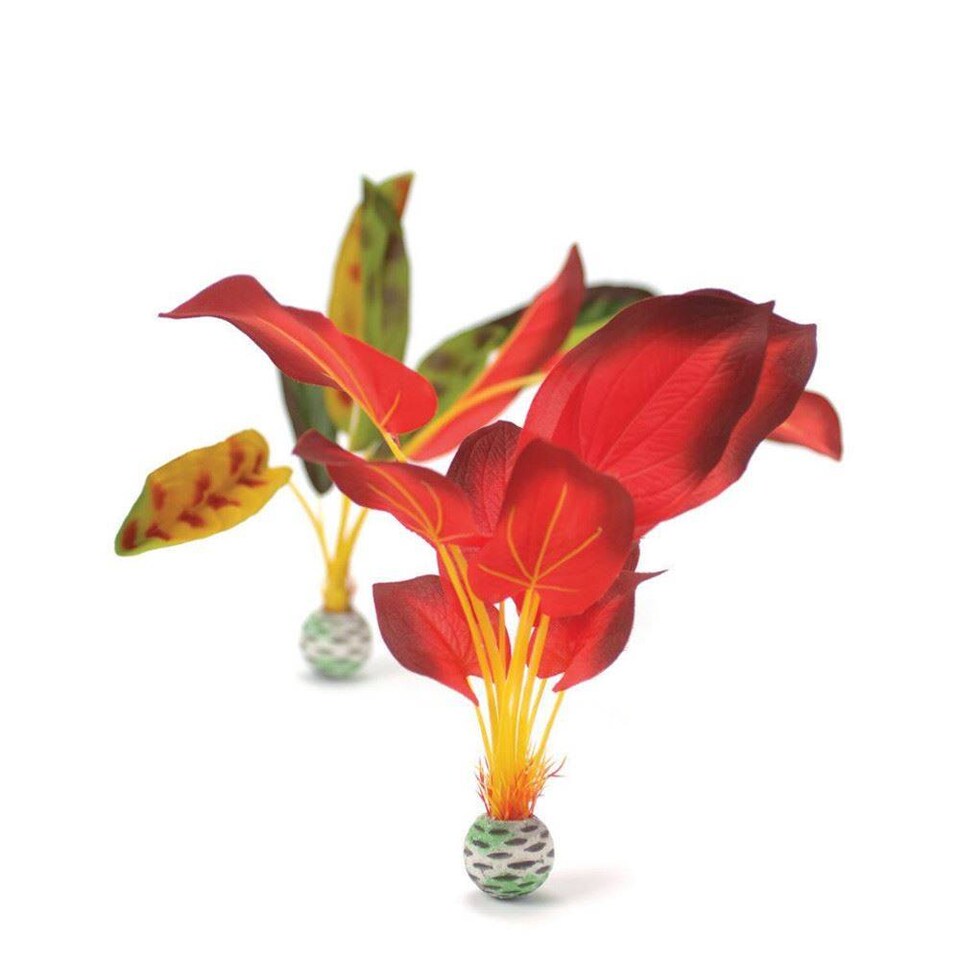biOrb Silk Plant Large Red/Green 2 Pcs