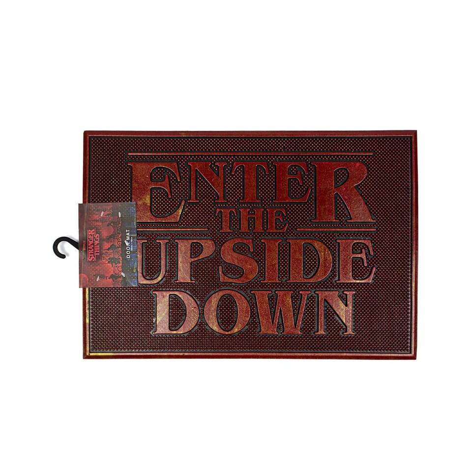 image 1 of Stranger Things Enter The Upside Down Door Mat - Metallic Red - One Size
