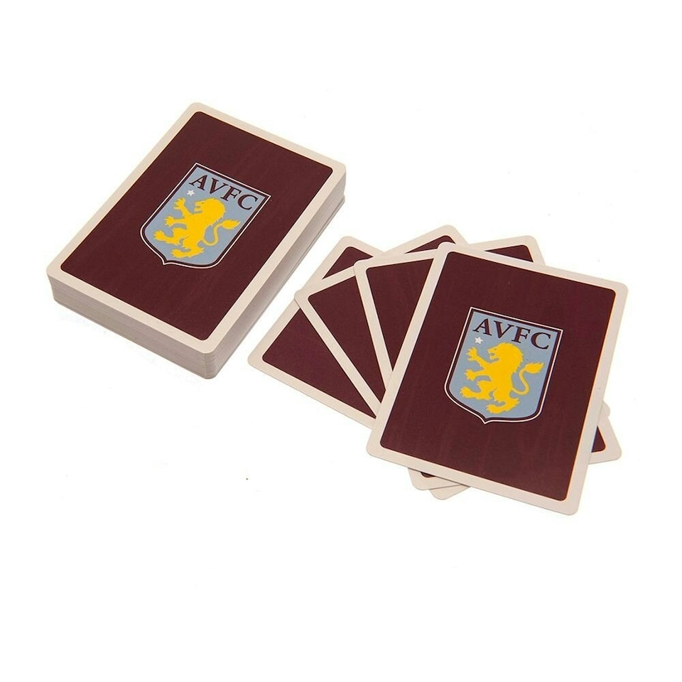 image 1 of Aston Villa FC Playing Card Deck - Claret Red/White - One Size