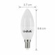image 3 of UniBulb LED Candle E14 Small Edison Screw (SES) 470lm 4.2W (Replaces 40W) 3000K (Warm White) Light Bulb - Pack of 4