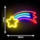 image 4 of ValueLights Shooting Star Neon Style LED Light | White