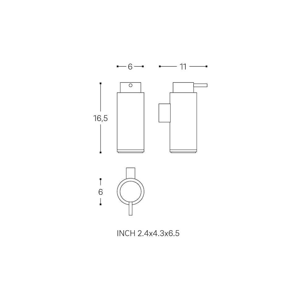 image 1 of Cosmic Soap Dispenser Liquid with Durable for Bathroom, Light Grey - 200ml