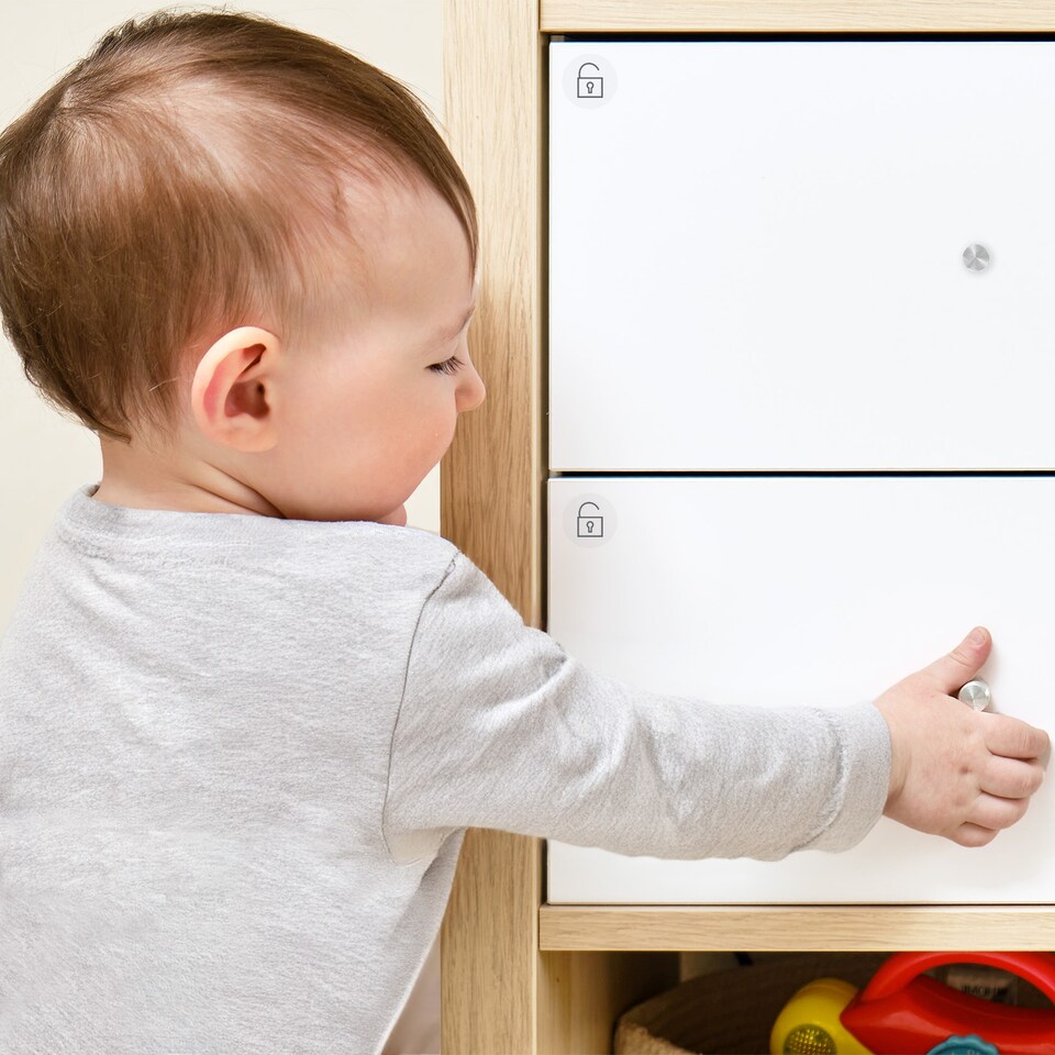 image 1 of Aycorn Baby Safety Proof Magnetic Cupboard Locks - 10 pack