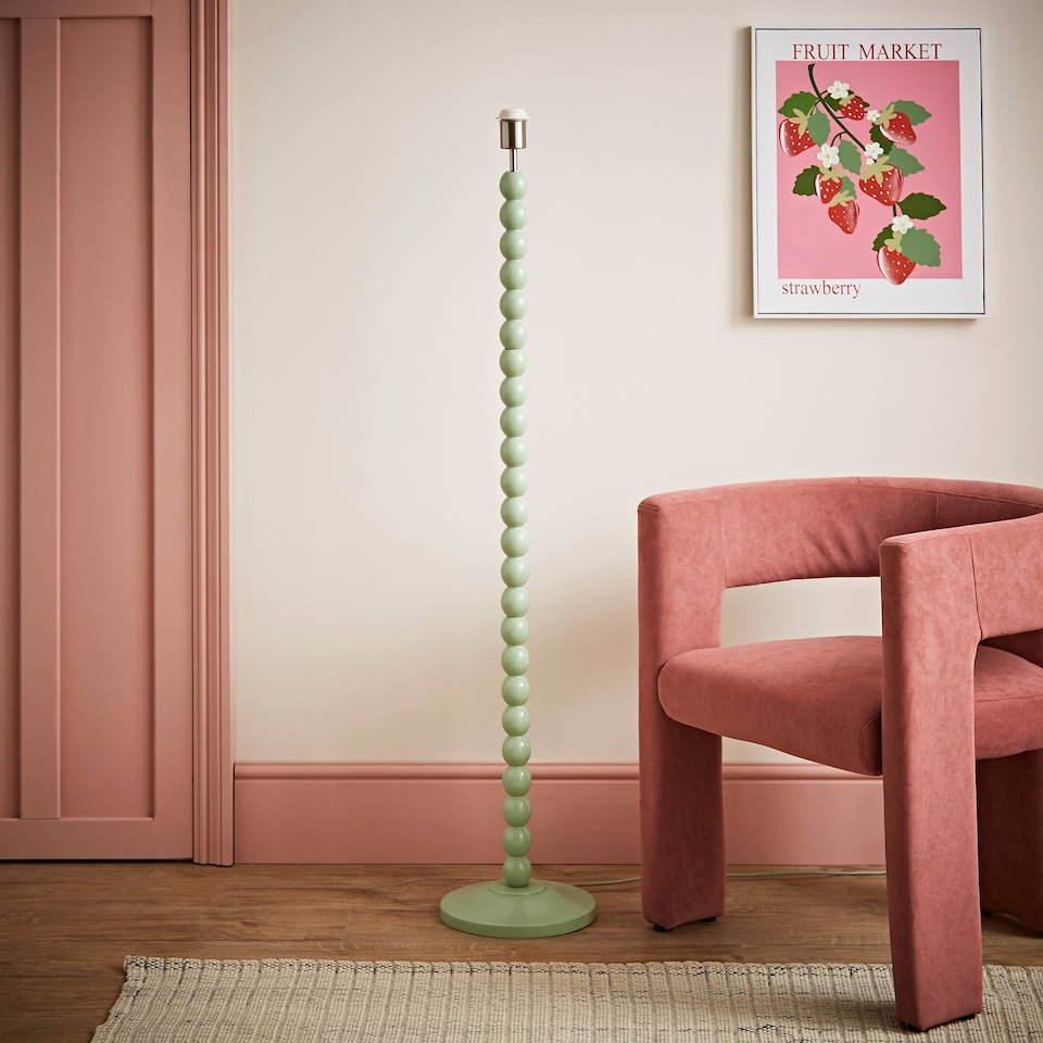 image 1 of ValueLights Bobbles Sage Green Floor Lamp Base | Green