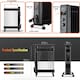 image 5 of PureMate 2500W Oil Filled Radiator, 11 Fin Portable Electric Heater with Adjustable Thermostat, 24hr Timer & 3 Heat Settings