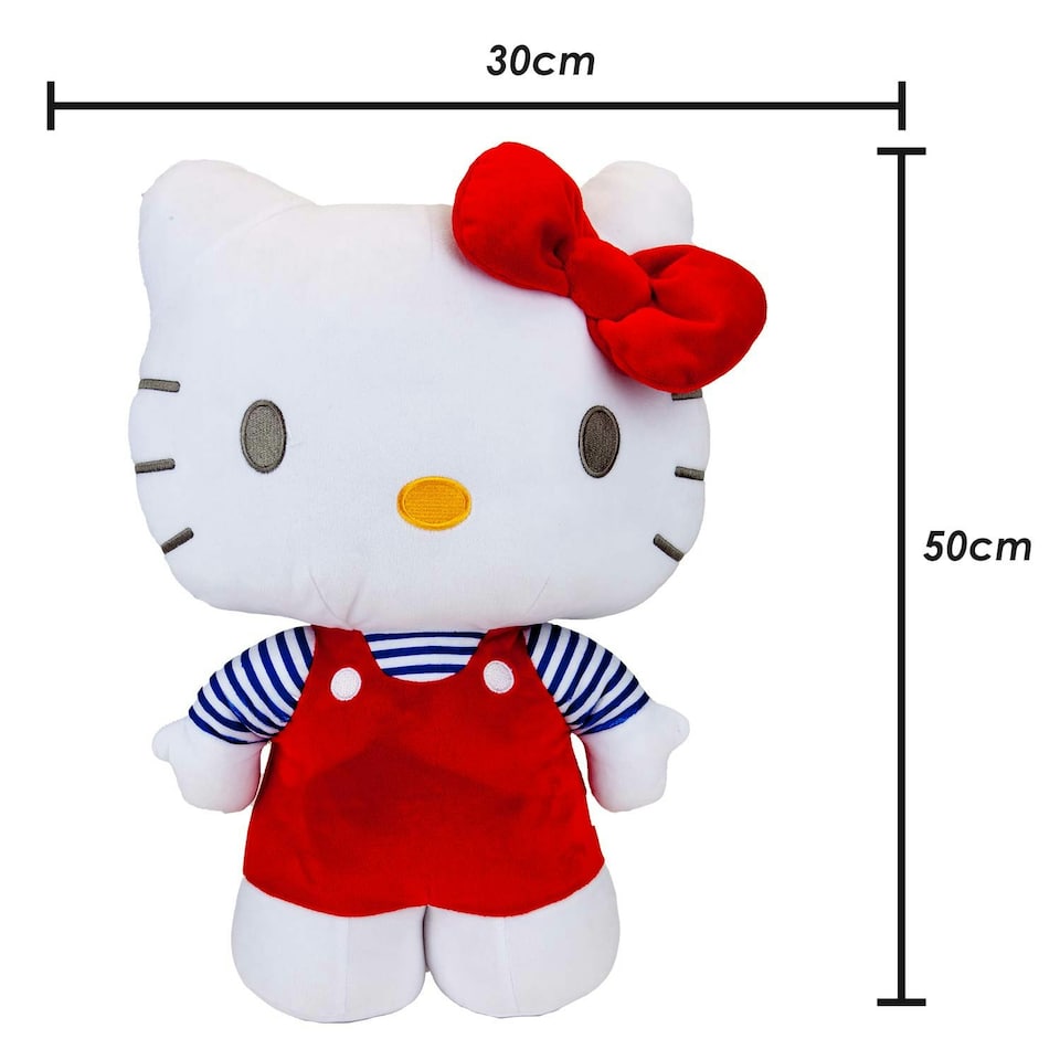 image 1 of Hello Kitty Soft Toy Large Plush Red Cute Plush Huggable Cuddly 50cm Red