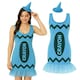 image 2 of Ladies Blue Crayon Dress – Fun Fancy Dress Costume N/A | M