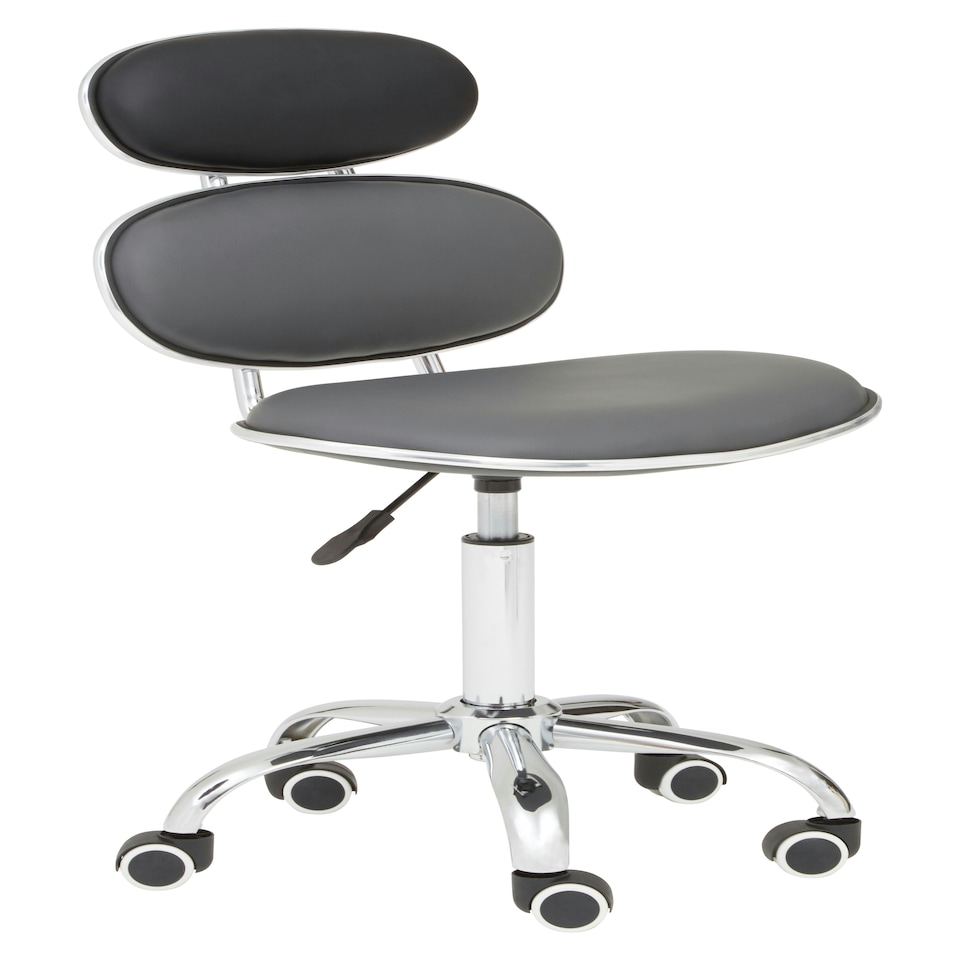 image 1 of Interiors by Premier Fran Black PU Home Office Chair