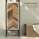 image 5 of HOMCOM Tall Bathroom Storage Cabinet with 3 Shelves, 30 x 30 x 170 cm, White