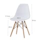 image 3 of 5 Piece Round Dining Set With White Top And White Chairs