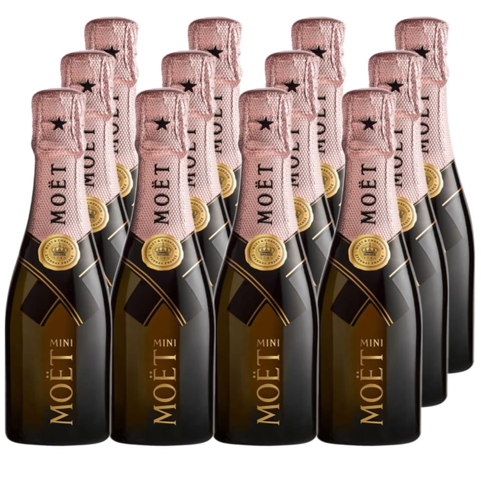 Mini Moet And Chandon Rose Champagne 20cl Case of 12