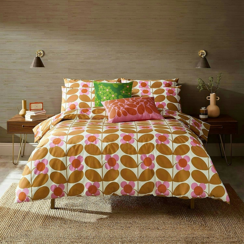 image 1 of Stem Bloom Duvet Cover Set - Super King - Yellow