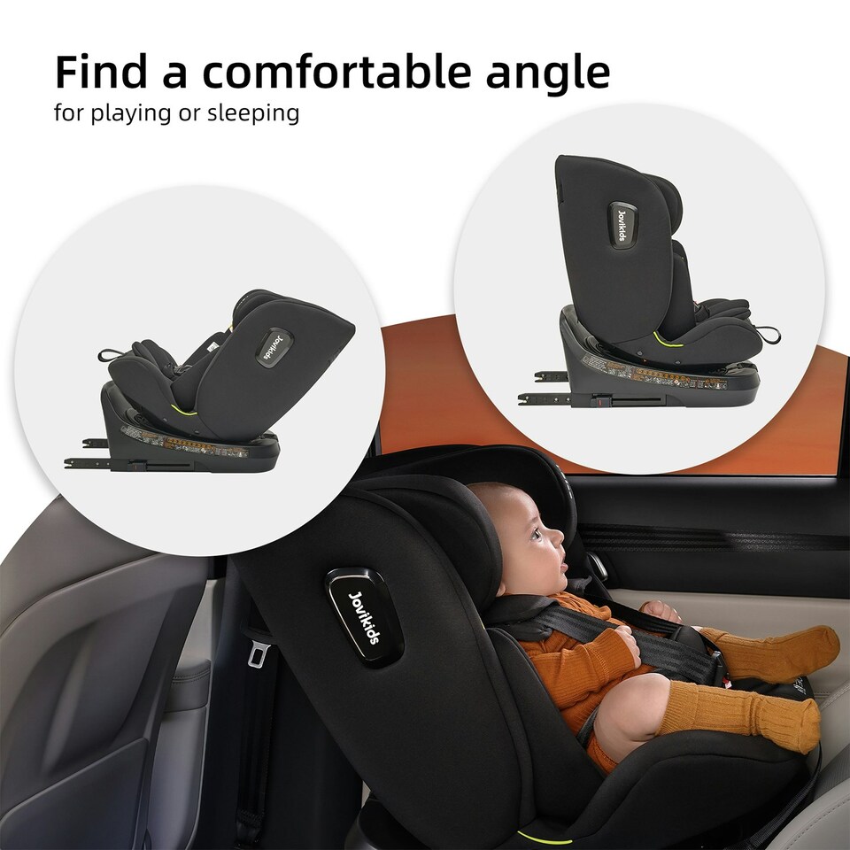 image 1 of JoviKids Spin Ranger TT Car Seat Black Black