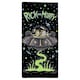 image 1 of Rick And Morty UFO Towel | Black | Black/Green | One Size | 1
