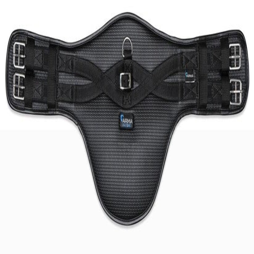 image 1 of Shires Anti Chafe Short Stud Guard Girth Brown | Size: 32 Inch
Colour: Brown