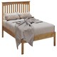 image 4 of 6ft Super King Real oak,Solid,strong,wood bed frame.Low foot end wooden bedstead