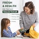 image 8 of ECONX 24oz Black Round Plastic Meal Prep Container With Lids Reusable BPA Free Food Containers 10pc