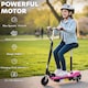 image 3 of HOMCOM Foldable Powered Scooter 120W w Adjustable Seat and Brake | Pink