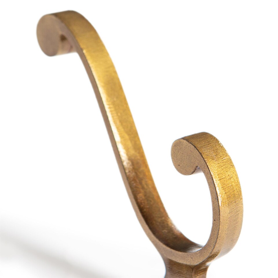 image 1 of Hammer & Tongs Square Back Hat & Coat Hook - W35mm x H105mm - Brass