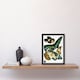 image 2 of Eugene Seguy Framed Wall Art Print Vintage Butterflies Green Blue Home Décor