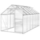 image 1 of Aluminium greenhouse, UV-resistant, 185x375x195cm