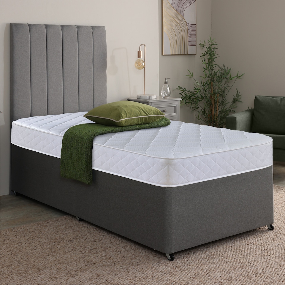image 1 of Cooltouch Plus Diamond Essentials Foam Free Pinna-Coil Mattress | White | Short Single