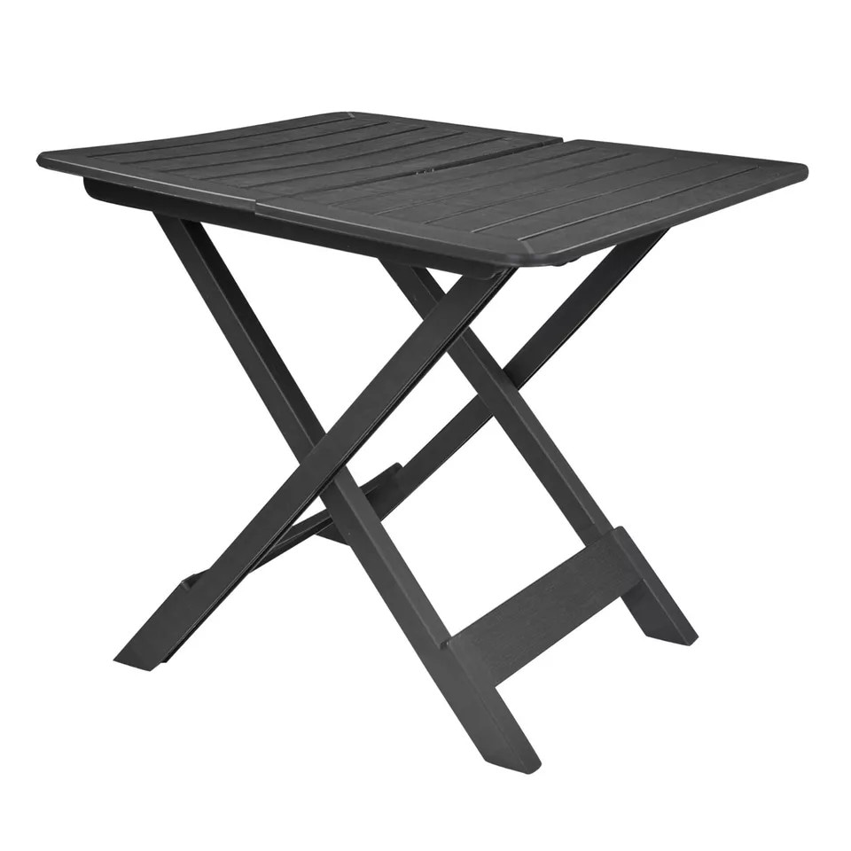 image 1 of Portable Folding Camping Picnic Table | Black | 1