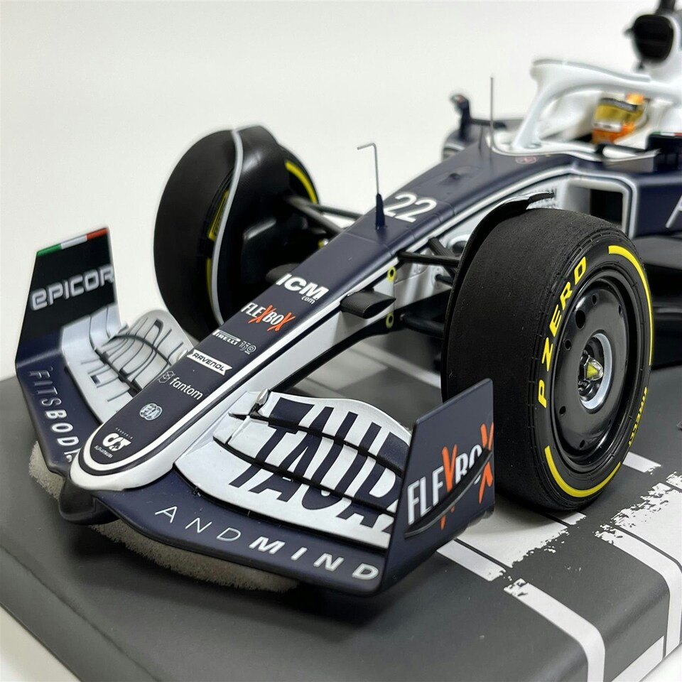 image 1 of Yuki Tsunoda Alpha Tauri Bahrain GP 2022 1:18 Scale Minichamps 117220122