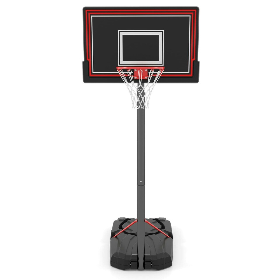 image 1 of COSTWAY Outdoor 7.5-10 FT Portable Basketball Hoop Backboard Black | Standard