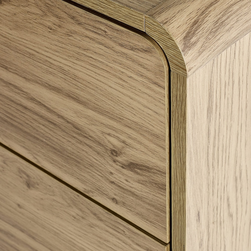 image 1 of Premium Freya 5 Drawer Chest - Beige