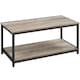 image 1 of Yaheetech Industrial Coffee Table with Storage Shelf