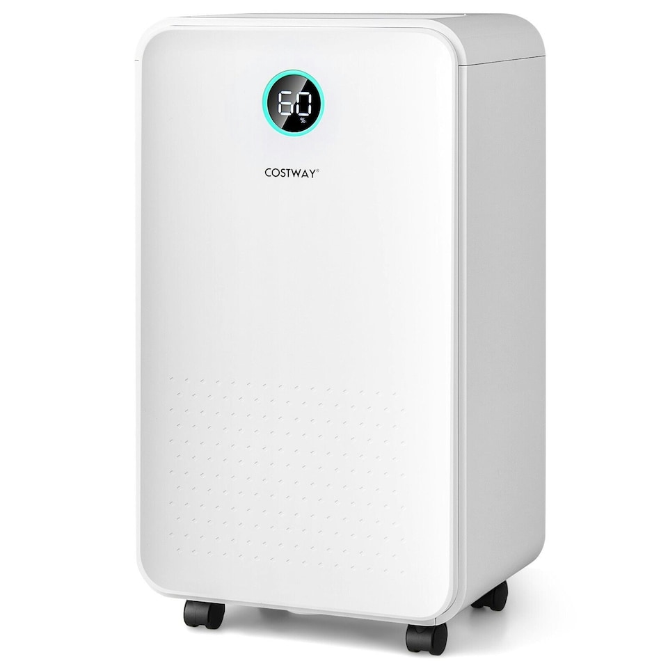 image 1 of COSTWAY 12L/Day Dehumidifier Home Portable Quiet Dehumidifier