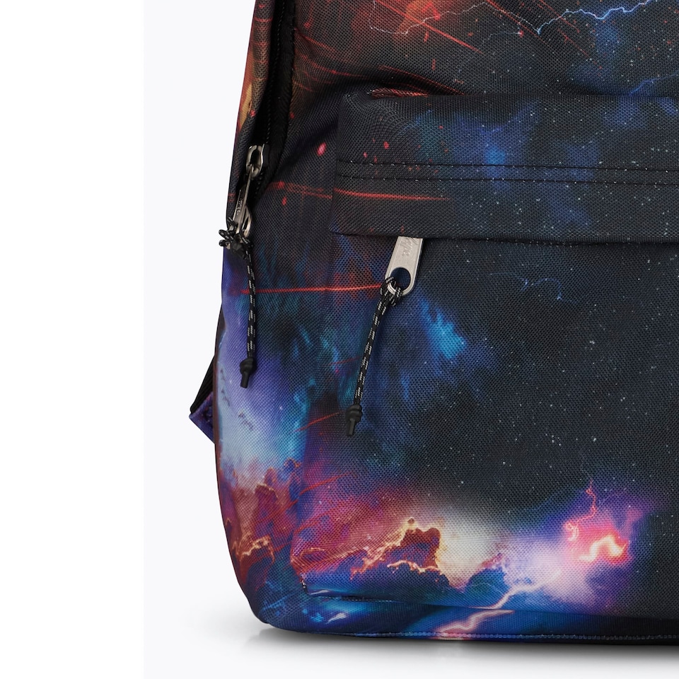 image 1 of Kids Backpack Constellation Galaxy Print | 18L School Bag with Laptop Sleeve | Multi | Multi | 1
