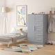 image 2 of Trent 5 Drawer 1 Door Childrens Wardrobe in Denim Blue (Ready Assembled) | Blue | Denim Blue