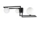 image 1 of ANGOLO 3 Light Globe Ceiling Light Black