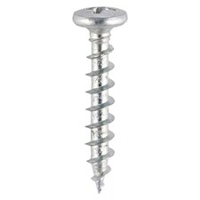Timco - Window Fabrication Screws - Friction Stay - Shallow Pan Countersunk - PH - Single Thread - Gimlet Point - Zinc (Size 4.3 x 20 - 1000 Pieces)