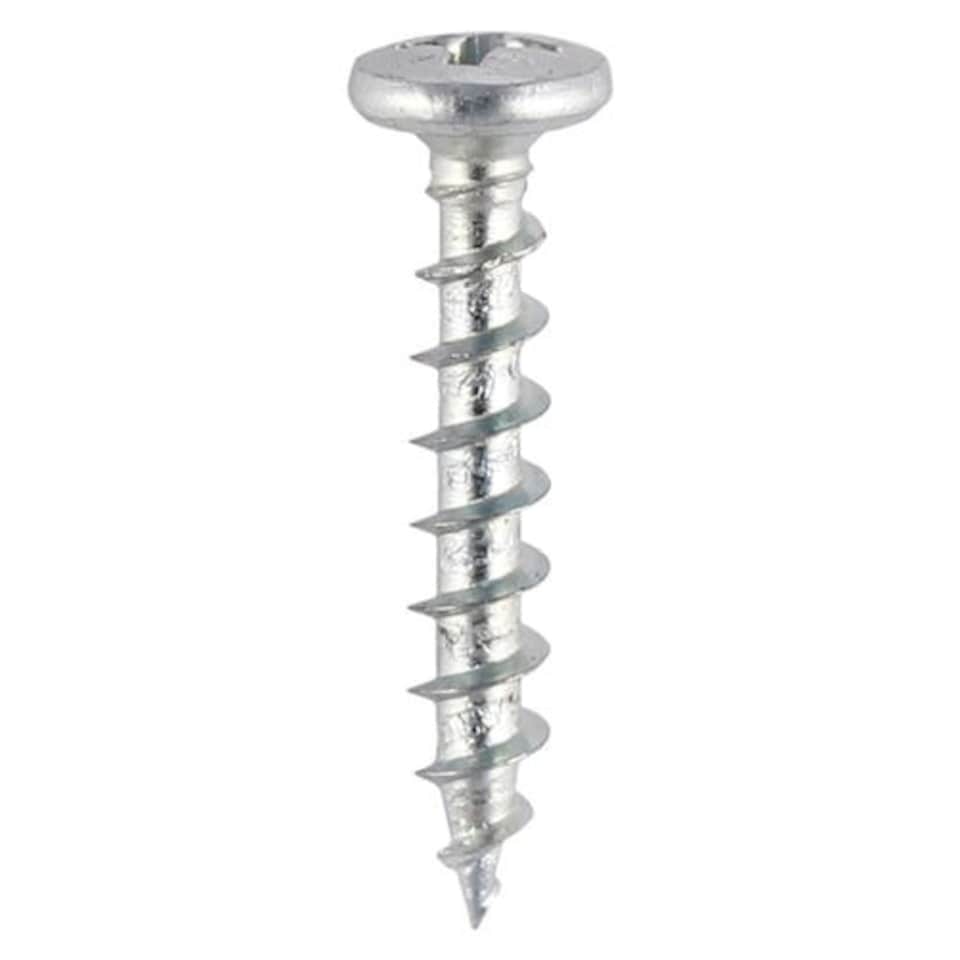 image 1 of Timco - Window Fabrication Screws - Friction Stay - Shallow Pan Countersunk - PH - Single Thread - Gimlet Point - Zinc (Size 4.3 x 20 - 1000 Pieces)