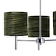 image 2 of Brea - Chrome 3 Light Fitting with Green Crushed Velvet Shades | Chrome | Green | 1