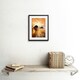 image 2 of Golden Beach Sunrise Coastal Landscape Painting 9x7" Black Framed Wall Art Print