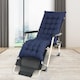image 2 of Pack of 2 Sun Lounger Cushion Pad for Garden Recliner Chair | Blue | Blue
